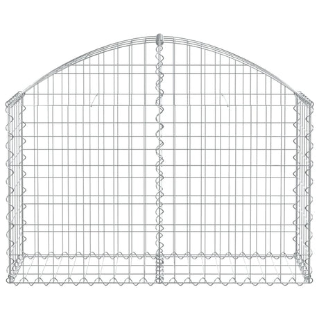 Vidaxx Gabione gewölbt 100x30x60 80 cm verzinktes Eisen