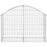 Vidaxx Gabione gewölbt 100x30x60 80 cm verzinktes Eisen