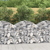 Vidaxx Gabione gewölbt 100x30x80 100 cm verzinktes Eisen