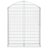 Vidaxx Gabione gewölbt 100x30x120 140 cm verzinktes Eisen