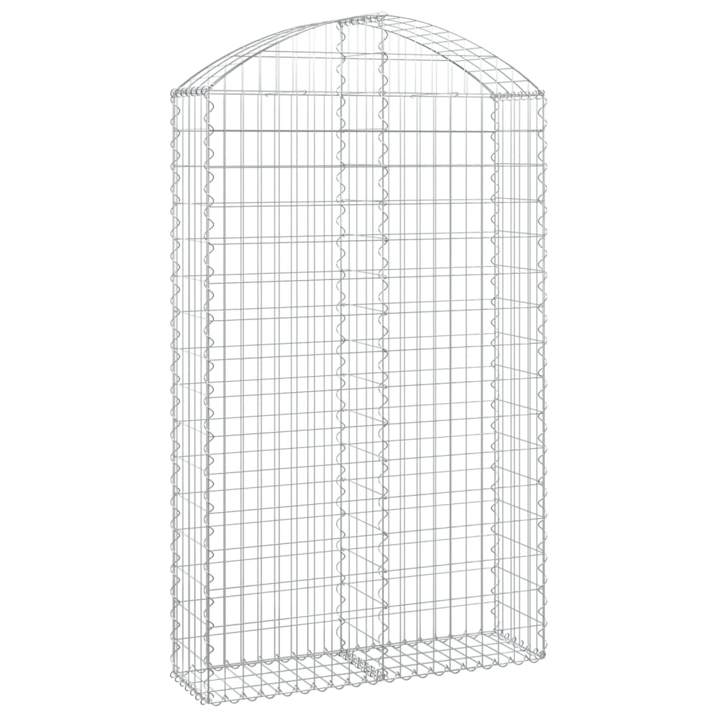 Vidaxx Gabione gewölbt 100x30x160 180 cm verzinktes Eisen