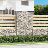 Vidaxx Gabione gewölbt 100x30x160 180 cm verzinktes Eisen