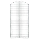 Vidaxx Gabione gewölbt 100x30x180 200 cm verzinktes Eisen