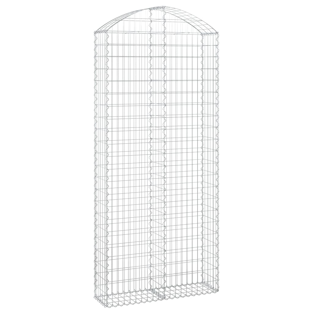 Vidaxx Gabione gewölbt 100x30x220 240 cm verzinktes Eisen