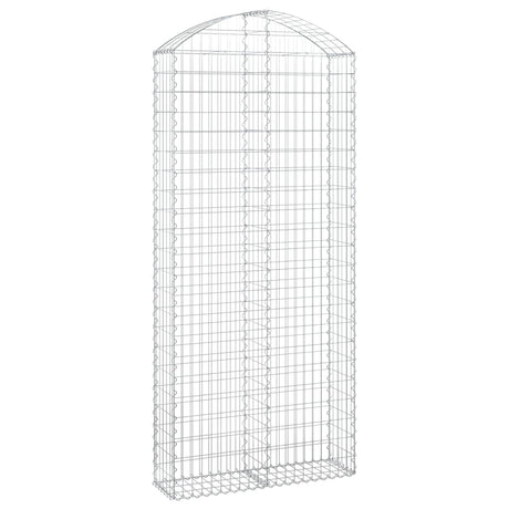 Vidaxx Gabione gewölbt 100x30x220 240 cm verzinktes Eisen
