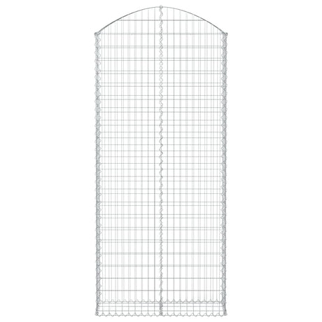 Vidaxx Gabione gewölbt 100x30x220 240 cm verzinktes Eisen