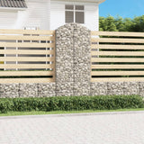 Vidaxx Gabione gewölbt 100x30x220 240 cm verzinktes Eisen