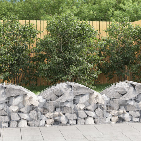 Vidaxx Gabione gewölbt 100x50x40 60 cm verzinktes Eisen