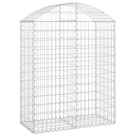 Vidaxx Gabione gewölbt 100x50x120 140 cm verzinktes Eisen