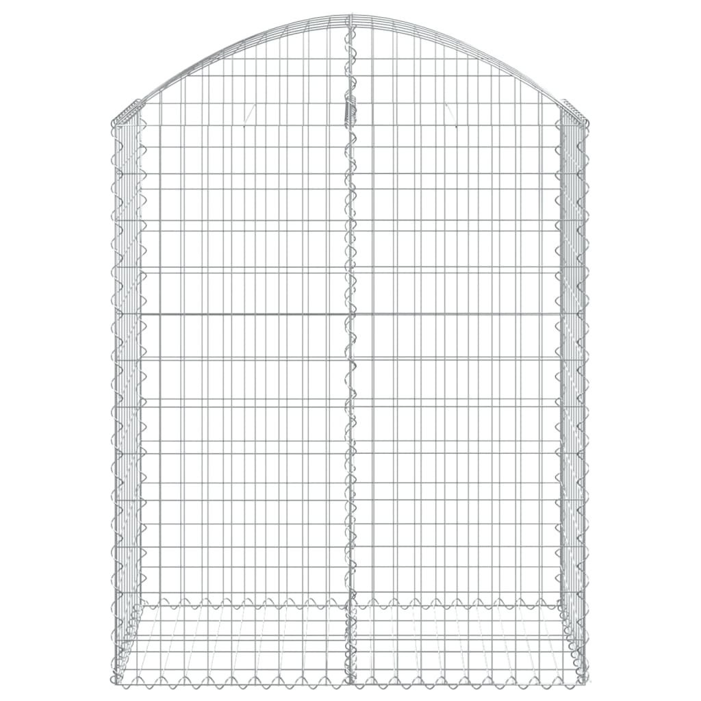 Vidaxx Gabione gewölbt 100x50x120 140 cm verzinktes Eisen