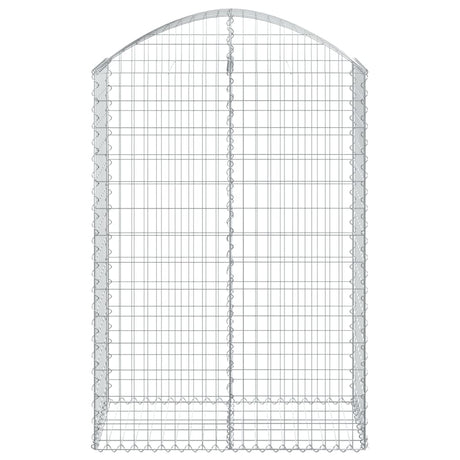 Vidaxx Gabione gewölbt 100x50x140 160 cm verzinktes Eisen