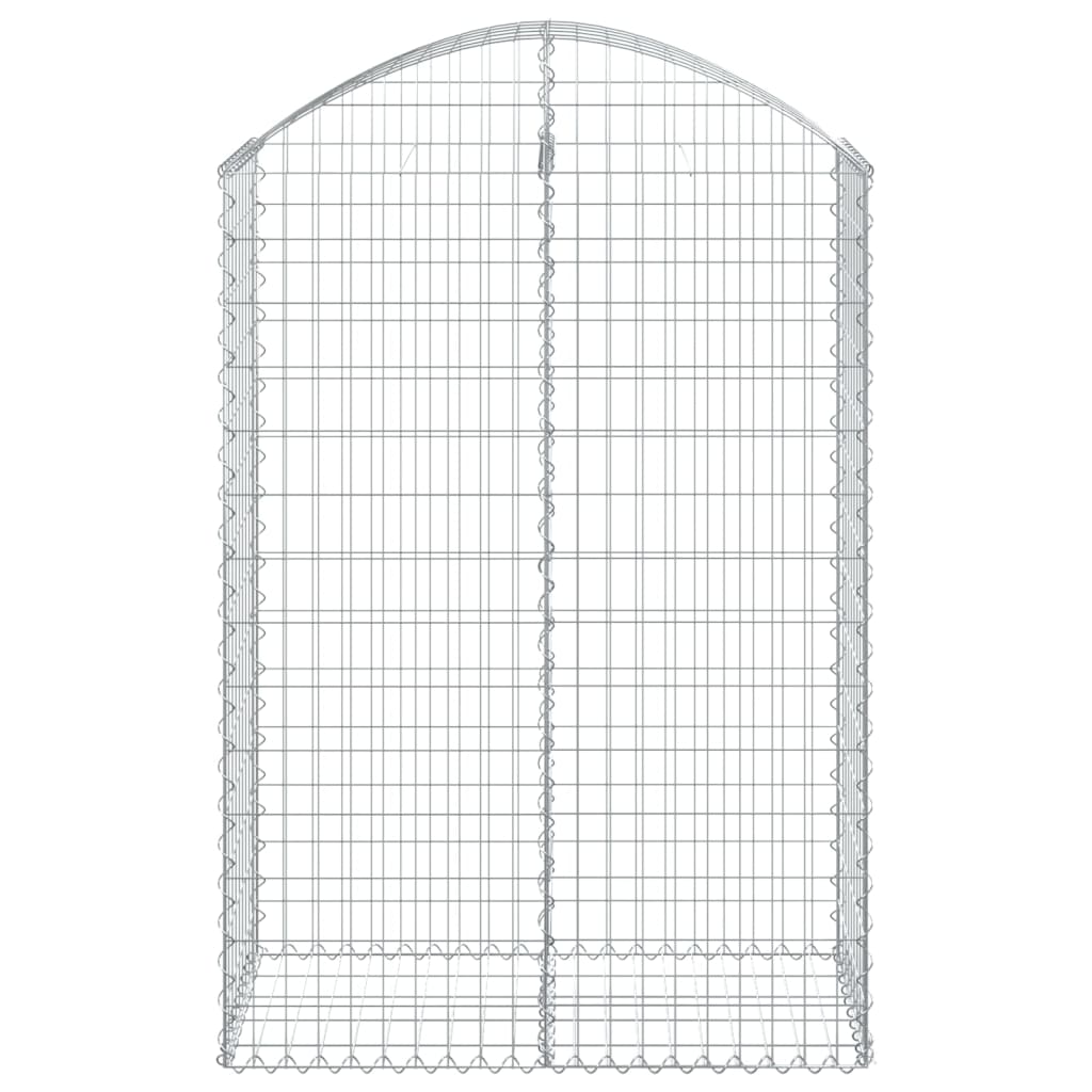 Vidaxx Gabione gewölbt 100x50x140 160 cm verzinktes Eisen