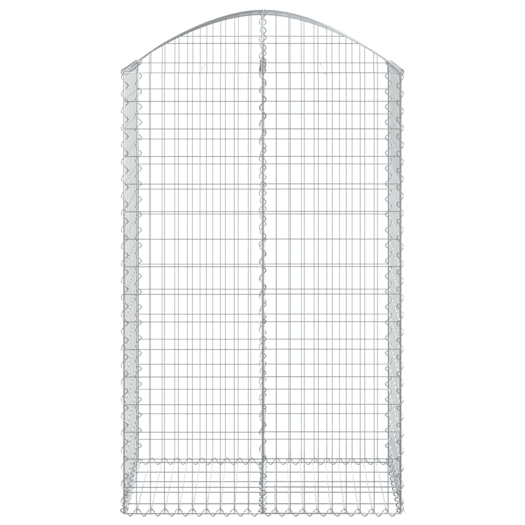 Vidaxx Gabione gewölbt 100x50x160 180 cm aus verzinktem Eisen