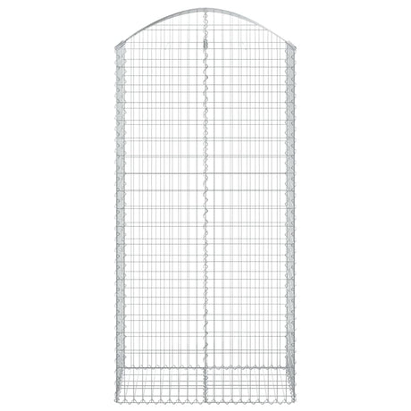 Vidaxx Gabione gewölbt 100x50x200 220 cm verzinktes Eisen