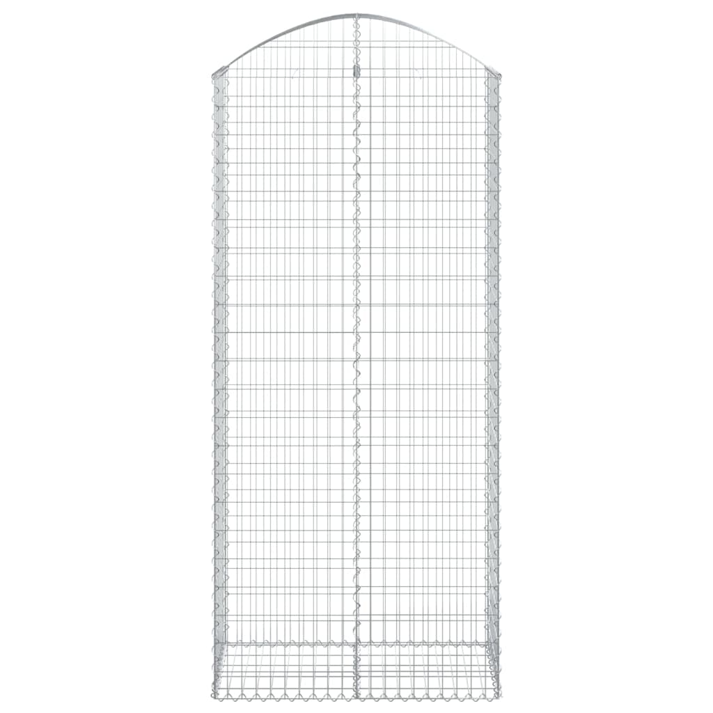 Vidaxx Gabione gewölbt 100x50x220 240 cm verzinktes Eisen
