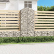 Vidaxx Gabione gewölbt 100x50x220 240 cm verzinktes Eisen