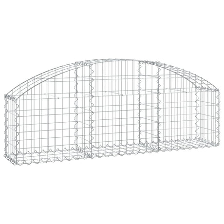 Vidaxx Gabione gewölbt 150x30x40 60 cm aus verzinktem Eisen
