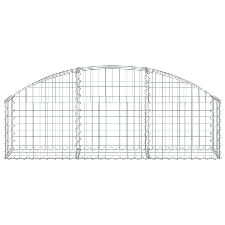 Vidaxx Gabione gewölbt 150x30x40 60 cm aus verzinktem Eisen