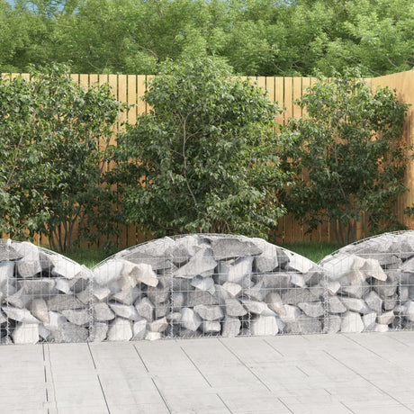 Vidaxx Gabione gewölbt 150x30x40 60 cm aus verzinktem Eisen