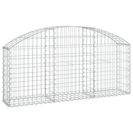Vidaxx Gabione gewölbt 150x30x60 80 cm aus verzinktem Eisen