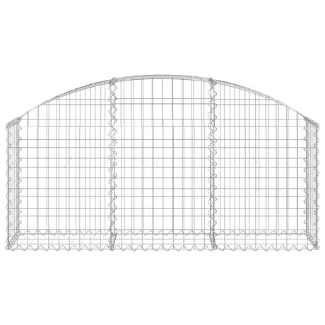 Vidaxx Gabione gewölbt 150x30x60 80 cm aus verzinktem Eisen
