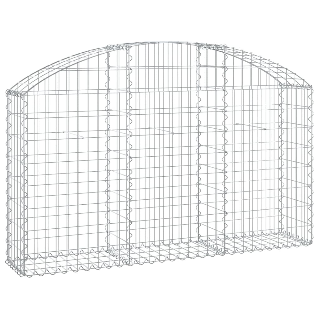 Vidaxx Gabione gewölbt 150x30x80 100 cm verzinktes Eisen