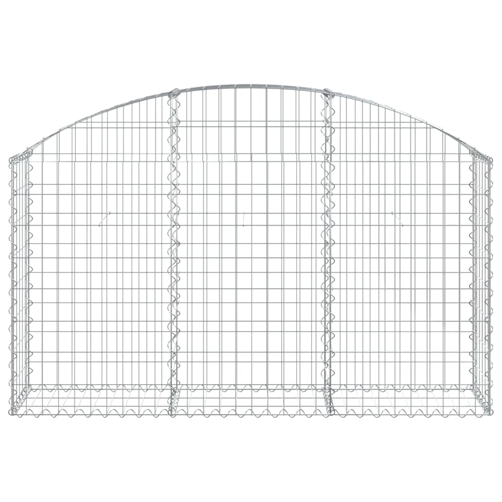 Vidaxx Gabione gewölbt 150x30x80 100 cm verzinktes Eisen