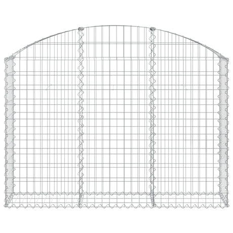 Vidaxx Gabione gewölbt 150x30x100 120 cm verzinktes Eisen