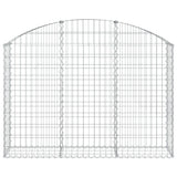 Vidaxx Gabione gewölbt 150x30x100 120 cm verzinktes Eisen