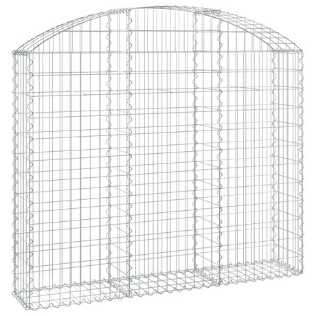 Vidaxx Gabione gewölbt 150x30x120 140 cm aus verzinktem Eisen
