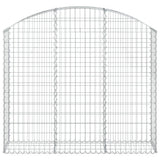Vidaxx Gabione gewölbt 150x30x120 140 cm aus verzinktem Eisen