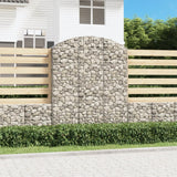 Vidaxx Gabione gewölbt 150x30x180 200 cm verzinktes Eisen