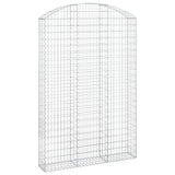 VidaXL Gabionengewölbe 150x30x220 240 cm aus verzinktem Eisen