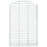 VidaXL Gabionengewölbe 150x30x220 240 cm aus verzinktem Eisen