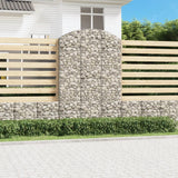 VidaXL Gabionengewölbe 150x30x220 240 cm aus verzinktem Eisen