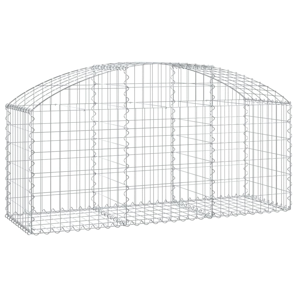 Vidaxx Gabione gewölbt 150x50x60 80 cm aus verzinktem Eisen