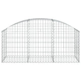 Vidaxx Gabione gewölbt 150x50x60 80 cm aus verzinktem Eisen