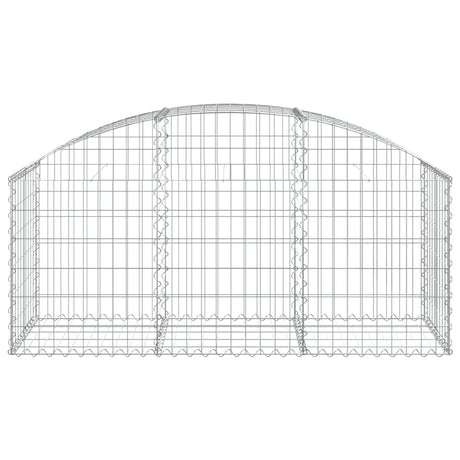 Vidaxx Gabione gewölbt 150x50x60 80 cm aus verzinktem Eisen