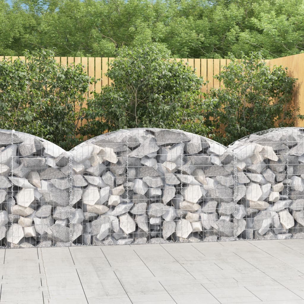 Vidaxx Gabione gewölbt 150x50x80 100 cm verzinktes Eisen