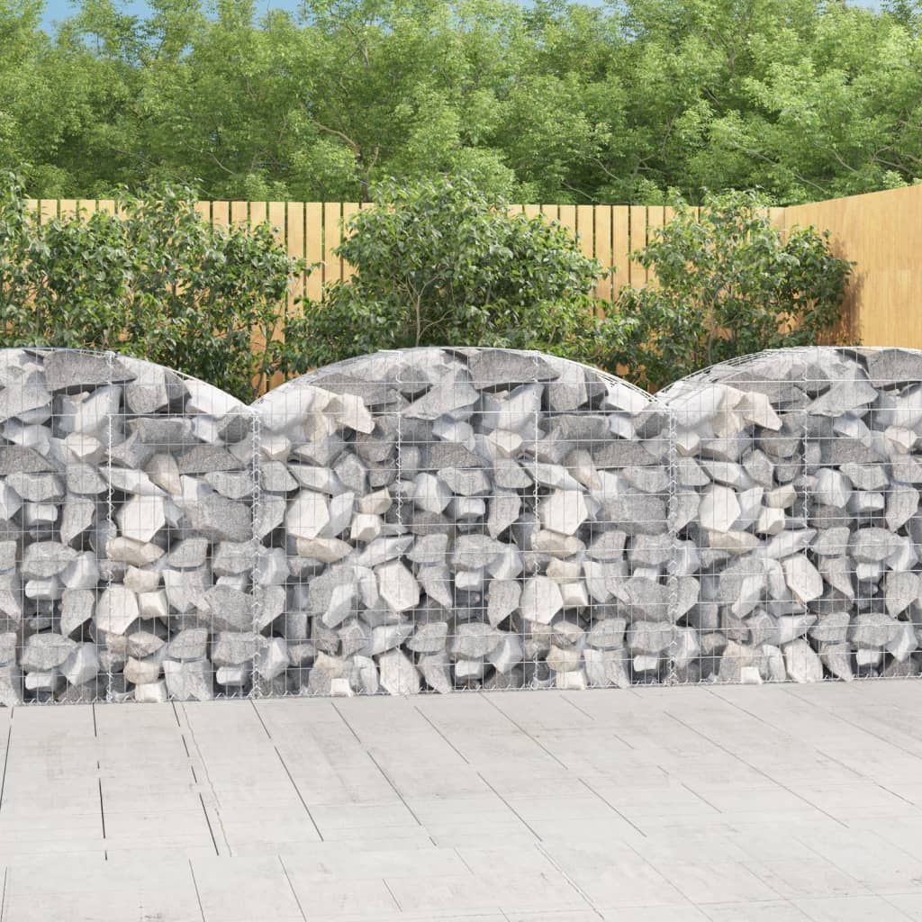 Vidaxx Gabione gewölbt 150x50x100 120 cm verzinktes Eisen