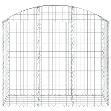 Vidaxx Gabione gewölbt 150x50x120 140 cm aus verzinktem Eisen