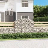 Vidaxx Gabione gewölbt 150x50x120 140 cm aus verzinktem Eisen