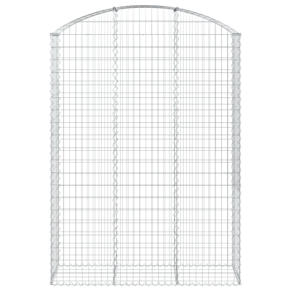 VidaXL Gabionengewölbe 150x50x200 220 cm aus verzinktem Eisen