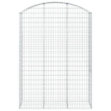 VidaXL Gabionengewölbe 150x50x200 220 cm aus verzinktem Eisen
