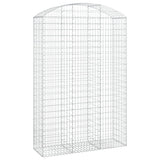 VidaXL Gabionengewölbe 150x50x220 240 cm aus verzinktem Eisen