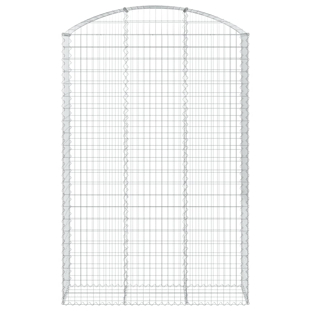 VidaXL Gabionengewölbe 150x50x220 240 cm aus verzinktem Eisen