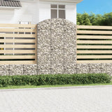 VidaXL Gabionengewölbe 150x50x220 240 cm aus verzinktem Eisen