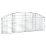 Vidaxx Gabione gewölbt 200x30x60 80 cm aus verzinktem Eisen