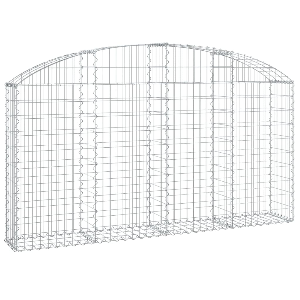 Vidaxx Gabione gewölbt 200x30x100 120 cm verzinktes Eisen