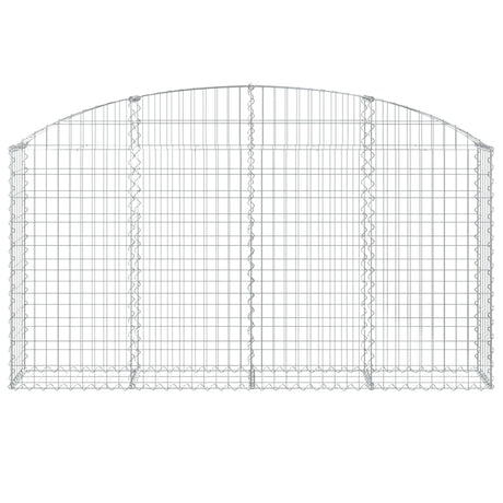 Vidaxx Gabione gewölbt 200x30x100 120 cm verzinktes Eisen